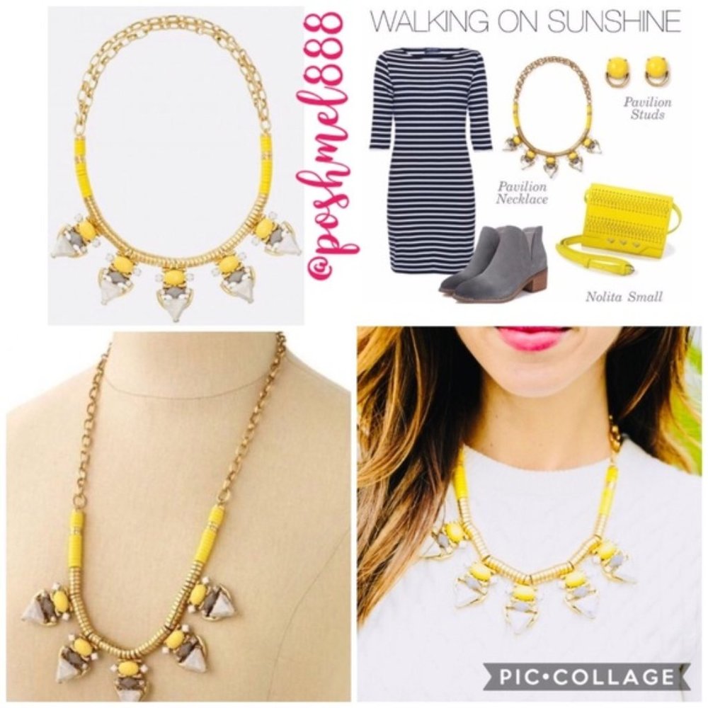 Stella & Dot | Walkin’on Sunshine🌞🌼✨Yellow+Gold Pavilion Statement Neckl… - Picture 2 of 8